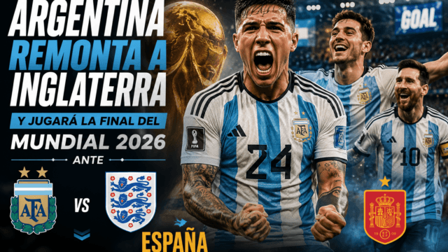 Argentina remonta a Inglaterra y jugará la final del Mundial 2026 ante España