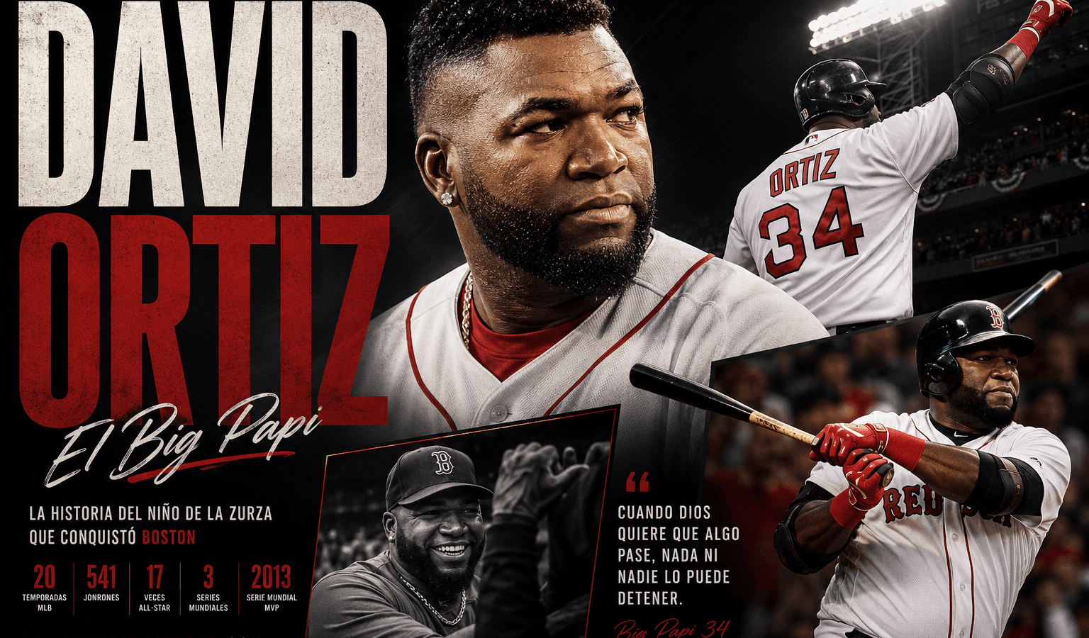 David Ortiz: biografía de Big Papi, de Haina a Cooperstown con 541 jonrones