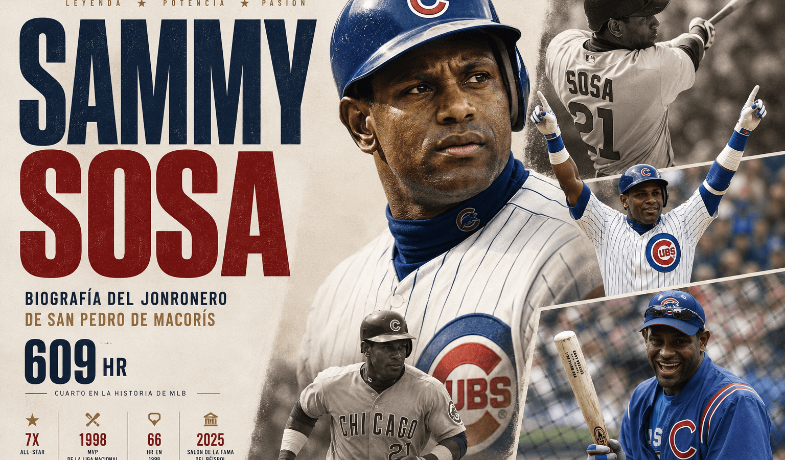 Sammy Sosa: Biografía del Jonronero de San Pedro de Macorís (609 HR)