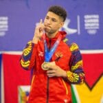plata en taekwondo