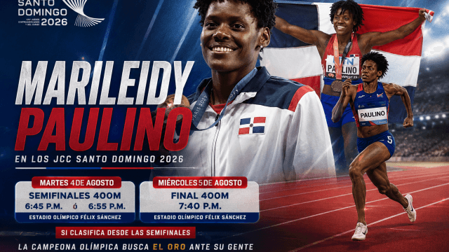 ¿Cuándo Corre Marileidy Paulino en los JCC Santo Domingo 2026?
