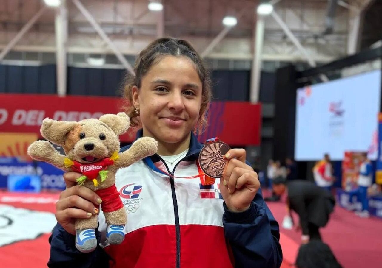 Esmeralda Damiano Guerrero, judoka dominicana nacida en Suiza, en entrenamiento