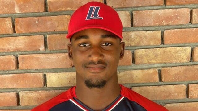 Branneli Franco Cardenales lanzando durante entrenamiento en República Dominicana