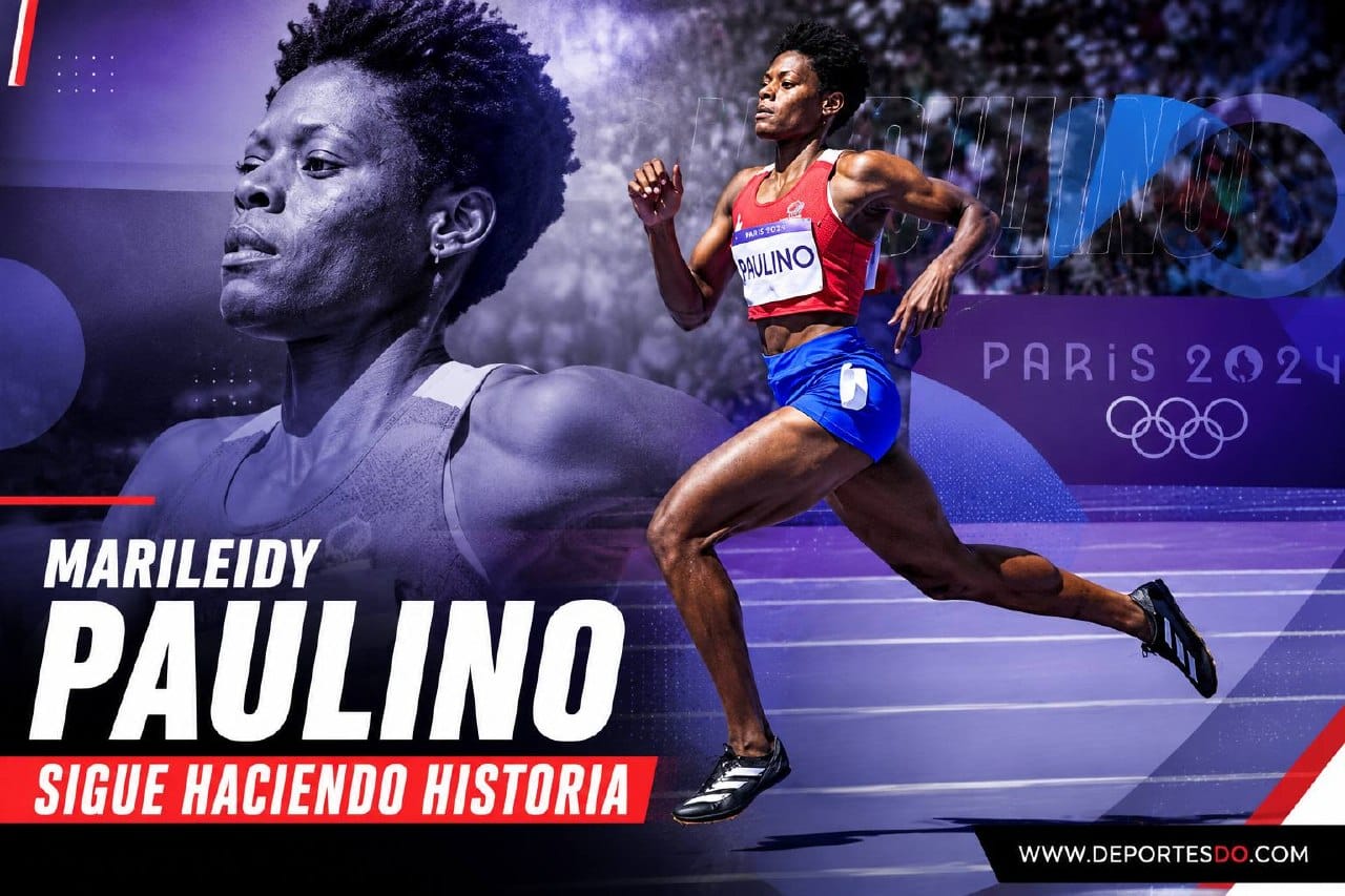 Marileidy Paulino celebra su victoria en los 400 metros en Mónaco
