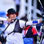 Arquera mexicana celebra récord arco compuesto en Santo Domingo 2026