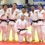 equipo mixto de judo