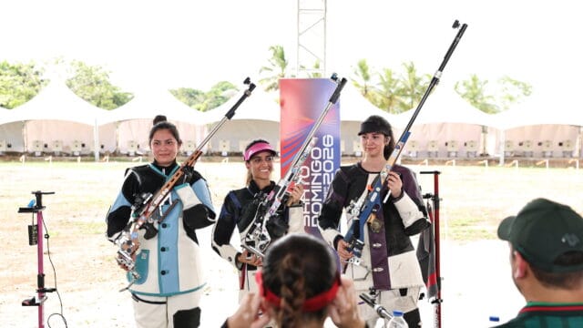 tiro con rifle