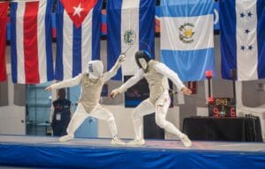oro en florete masculino