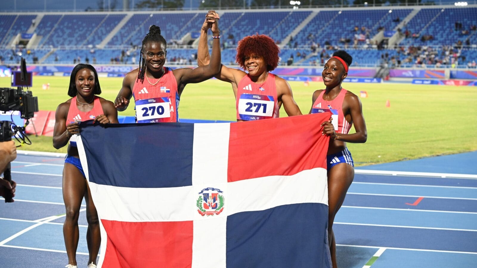 oro en relevo 4x100