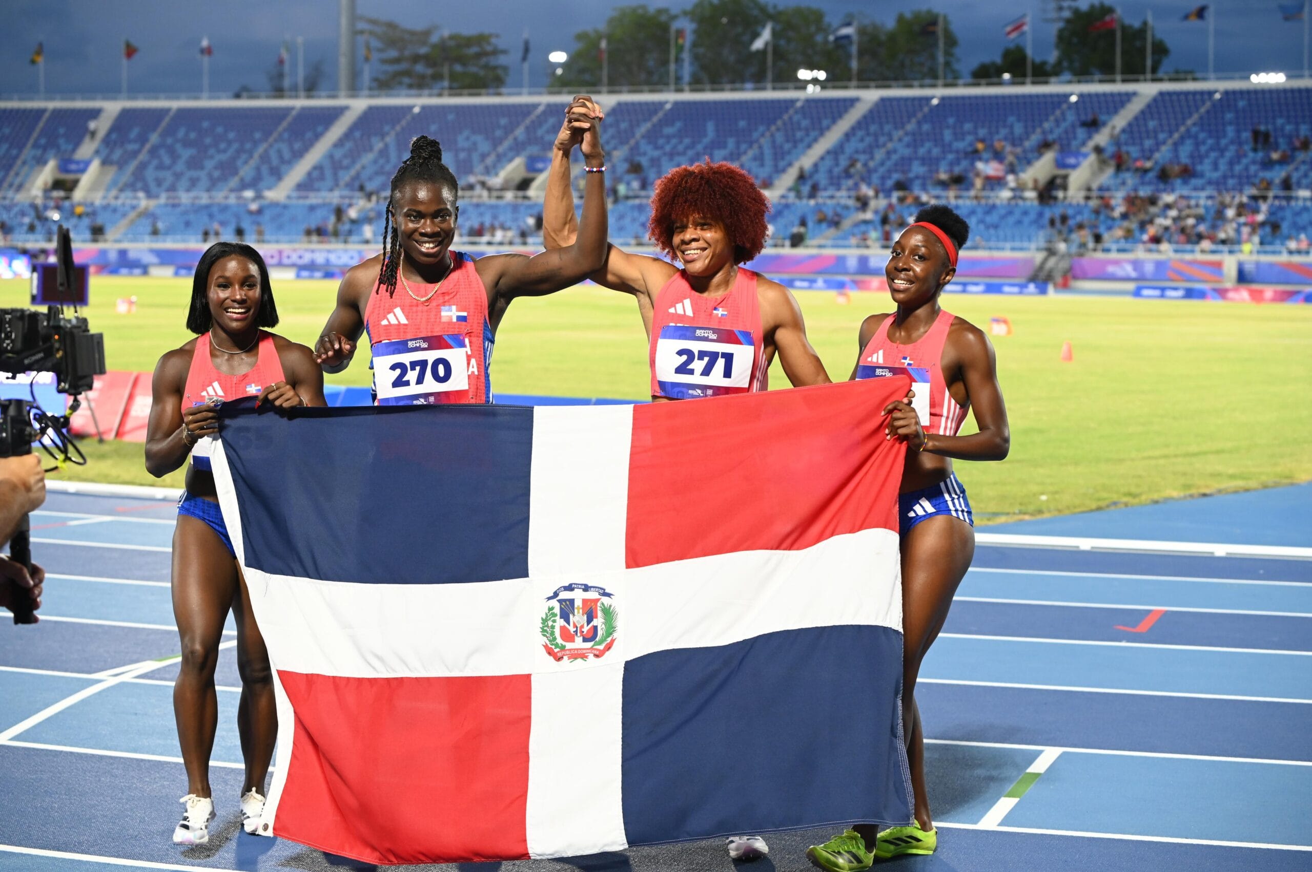 oro en relevo 4x100