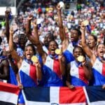 Atletas dominicanos celebran medallas en Santo Domingo 2026