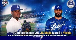 JC Mejía salvamento Licey
