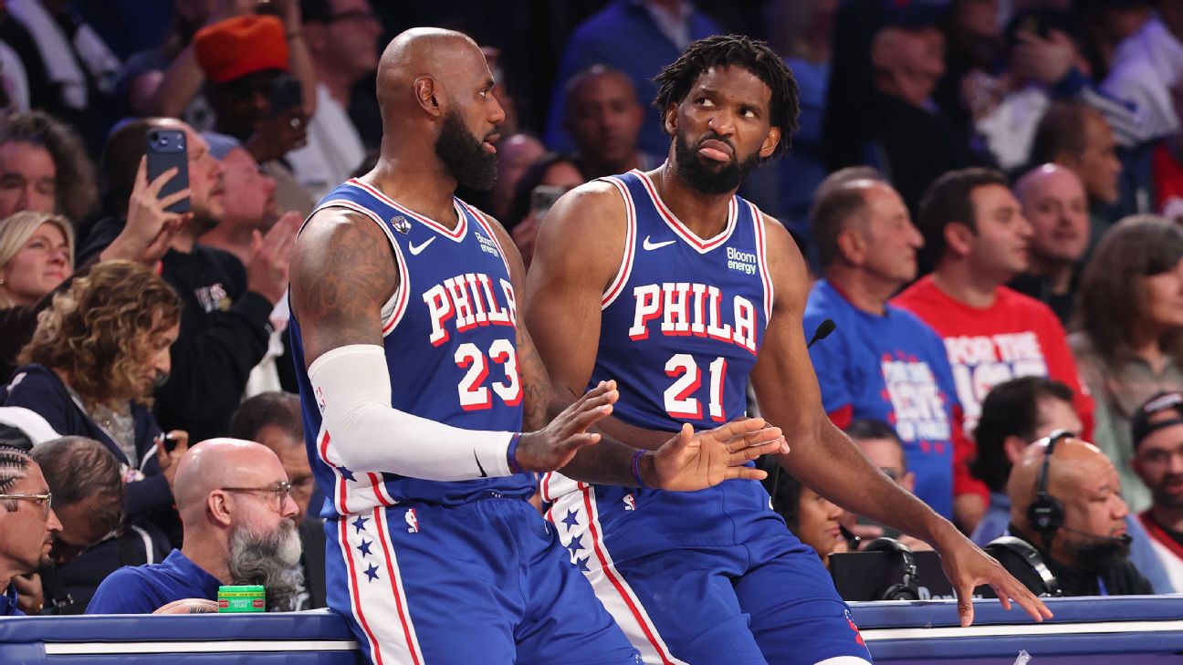 LeBron James y Joel Embiid